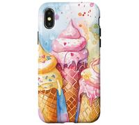 Delicious Sweet Treats Ice Cream Cones Case for iPhone X/XS