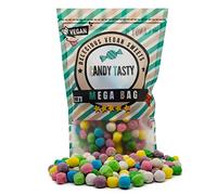 Delicious Vegan Sweets - Vegetarian - Halal - Candy Tasty Bonbon Maxi Bag 9 (Flavors) - Gelatin Free, Gift Bag, Vegan Eid Sweets for Kids, Gummies, Jelly (Maxi Bag 800gr)