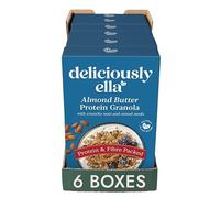 Deliciously Ella Almond Butter Protein Granola - 6 x 350g Boxes - Granola & Muesli - Protein & Fibre Packed, Gluten Free, Vegan Friendly