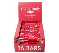 Deliciously Ella Apple and Raisin Oat Bar (16 x 50g bars) - Natural Ingredients - Flapjack Bar - Healthy, Natural & Vegan - Gluten Free