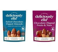 Deliciously Ella Chocolate Dipped Almonds & Fruits, Plant-Based, No Artificial Ingredients, Dairy Free