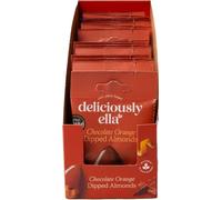 Deliciously Ella Chocolate Orange Dipped Almonds, 27g (Pack of 12) | Vegan, Natural Snack, Nuts, Gluten Free, Source of Protein & Fibre for Healthy Indulgence