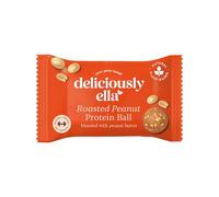 Deliciously Ella Energy & Protein Balls (12 x 40g Balls) - Vegan & Gluten Free Snacks - Protein & High Fibre (12 x Balls, Roasted Peanut)