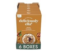 Deliciously Ella Nutty Granola (6 x 380g Boxes) - Granola & Muesli, Gluten-Free, Vegan Friendly, Healthy Breakfast