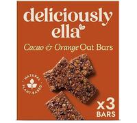 Deliciously Ella Oat Bars 3 x 50g | Natural Plant-Based Snack Bars | Gluten-Free Oats | Vegan | No Added Refined Sugar | Healthy Snack Pack (Cacao & Orange)