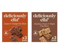 Deliciously Ella Oat Bars, Cacao & Orange and Hazelnut, Pecan & Maple, Natural, Plant-Based