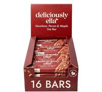 Deliciously Ella Oat Bars (Hazelnut, Pecan & Maple (16 bars)) | Gluten Free Vegan Flapjacks Made With Natural Ingredients, Perfect Snack On-The-Go