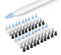 Delidigi 80 Pack Apple Pencil Tips Cover Protector Silicone Nibs Cover Caps Accessories Compatible with Apple Pencil Pro 1st/2nd Gen and iPencil USB C, iPad Pro 11/12.9 inch (Blue+Black+Grey+White)