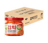 Delief Authentic sliced Korean Napa Kimchi Cabbage Fermented Vegetable Side Dish 215g VEGAN, GLUTEN FREE & NO PRESERVATIVES (Pack of 12)