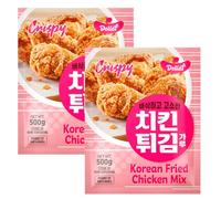 Delief Korean Fried Chicken Mix Pre-Mixed Batter Flour 500g Convenient and Ready-to-Use (Pack of 2)