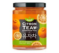 Delief Korean Traditional Fruit Tea Paste - 560g Jar - Choose from Jujube, Ginger, or Citron (Yuzu) Flavour - Authentic Korean (Citron Tea)