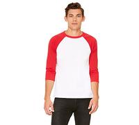 Delifhted Adult 3/4 Sleeve Blended Baseball Tee