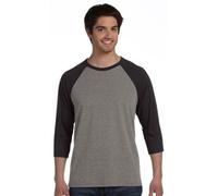 Bella + Canvas Adult 3/4 Sleeve Blended Baseball Tee