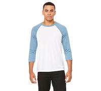 Delifhted Adult 3/4 Sleeve Blended Baseball Tee Shirts