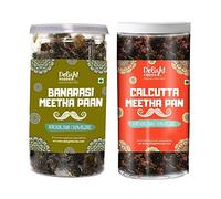Delight Foods Mukhwas Banarasi Meetha Paan (Without Supari & Areca Nut) (Calcutta Paan 100g + Banarasi Paan 100g)_Packing May Vary