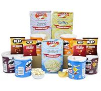 DelightBox Ultimate Snack Hamper with Assorted Selection Crisps Flavoured Peanuts & Microwave Popcorn | Perfect for Birthdays Christmas Thank-You & Sharing Treats - Movie Night Snack Box