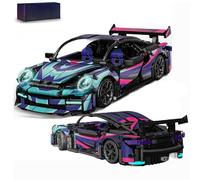 DelightCube 1:14 Scale Super Sports Car Building Blocks Set, 1116 Pieces, Car Model Kit, Adults and Older Children, Unisex