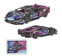 DelightCube Sports Car Building Blocks Set for Lambo, MOC Racing Car Building Kits, Supercar Models for Kids Adult, Toys Gift Construction Vehicle, Compatible with Major Brand Technic (6002)
