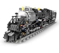 DelightCube Technic Big Boy Locomotive Model Kit, 1608 Pieces Steam Train Kit for tennage Adults, Display Kit for Gift