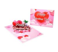 Delightful 3D Happy Valentine's Day Card Popup Greeting Cards Couple Wife Husband Memorable Surprises Greeting Card