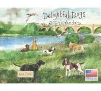 Delightful Dogs By Alex Clark Calendar 2026 Monthly Wall Calender 12 Month | American Made In The USA