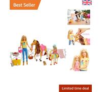 Delightful Hugs n Horses Doll Set with Interactive Horses & Fun Accessories