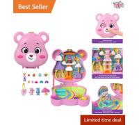 Delightful Polly Pocket x Care Bears Set - 3 Dolls & 12 Accessories Included