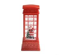 Delightful Scene Inside a Christmas Decorated Phone Booth Perfect for Family Gatherings (a)