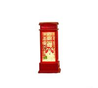 Delightful Scene Inside a Christmas Decorated Phone Booth Perfect for Family Gatherings (b)