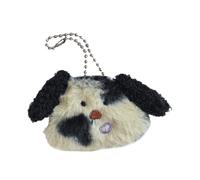 Delightful Scruffy Dog Plush Brooch Dog Pendant Soft Key Ornament Plush Texture Dog Badge Suitable for Animal Lovers