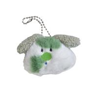 Delightful Scruffy Dog Plush Brooch Dog Pendant Soft Key Ornament Plush Texture Dog Badge Suitable for Animal Lovers