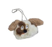 Delightful Scruffy Dog Plush Brooch Pendant Soft Ornament Texture Badge Suitable For Animal Lovers Dog Keychain
