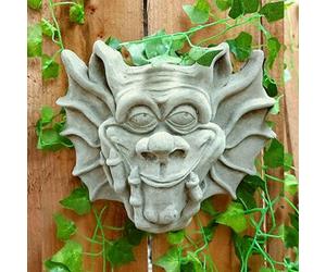 Delightful Stone Cast Thinking Gargoyle Ornament