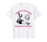 Delightfully Difficult Retro Pin-Up Art T-Shirt