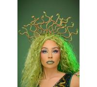 Delights Womens Medusa Gold Snake Headpiece