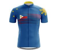 DELIGUO Men's Cycling Jerseys - Philippines Cycling Shirt Bicycle Racing Sports Jersey Summer Top Bike Mountain Moto Mtb For Jacket Outdoor Jersey Clothing,As Shown,M