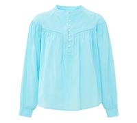 Delilah Cotton Poplin Blouse Azure blue S