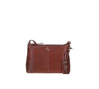 'Delilah' Elegant Real Leather Crossbody Bag Ashwood Leather Light Brown One Size
