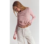 Delilah Long Sleeve Top at Free People in Pink Veil, Size: Large - female