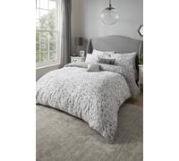 'Delilah' Silver Animal Print Reversible Polycotton Duvet Cover Set Samantha Faiers Home Silver King