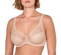 Delimira Women's Beauty Lace Non Padded Minimiser Full Figure Underwire Bra Beige 48DD