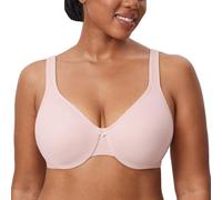 DELIMIRA Women's Minimiser Plus Size Underwire Bras Gentle Rose 40DD