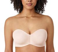 Delimira Women's Strapless Bras Underwire Support Non Padded Plus Size Minimiser Bra Rose White 42C