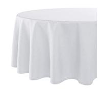 Delindo Lifestyle® Tablecloth Wien Home Stain Protection 160 x 220 cm Oval White
