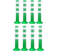 Delineator Posts Safety Cones, Driveway Caution Sign + Reflective Band, 30in Tall Commercial Parking Lot Plastic Traffic Barrier Cones For Road Night Visual