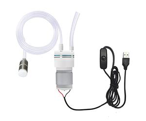 Delinx Portable USB 5V 2L/Min Electric Auto-Siphon Self Priming Pump, Beer Transfer Pump Kit with 6ft Long Food-Grade Hose, for Home Brew Beer, Wine, Mead Kombucha,Coffe
