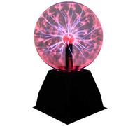 DELIPOP 6 Inch Magic Plasma Ball, Globe Plasma Lamp with Touch and Sound Sensitive, Glass Lightning Sphere for Christmas, Home, Party