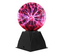 DELIPOP 6 Inch Plasma Ball Lamp, Touch & Sound Sensitive Plasma Globe Magic, Nebula Electric Lightning Ball Science Toys for Kids, Christmas, Home, Party
