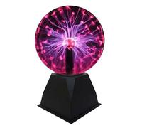 DELIPOP 6 Inch Plasma Ball Magic, Touch Sensitive Glass Lightning Sphere, Globe Light Plug in Electric, Fun Scientific Ball Magic Crystal Light for Christmas, Party, Home Decor, Tech Gifts