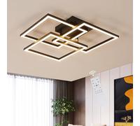 DELIPOP Dimmable LED Ceiling Light, 40W 4500LM Square Modern Chandelier